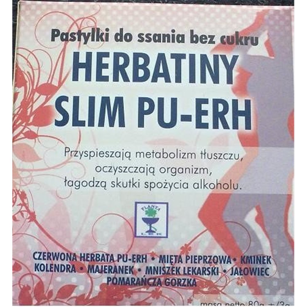 Herbatiny Slim Pu-Erh bez cukru 80g