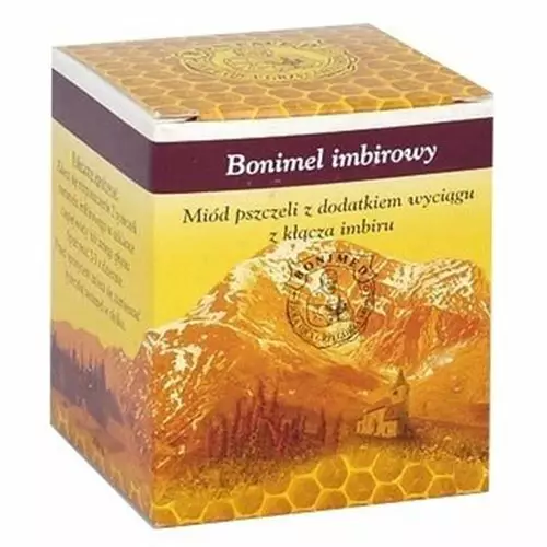 Miód Bonimel Imbirowy, miód leczniczy 250g