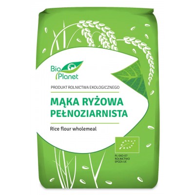 Bio Planet mąka ryżowa pełnoziarnista BIO 1kg
