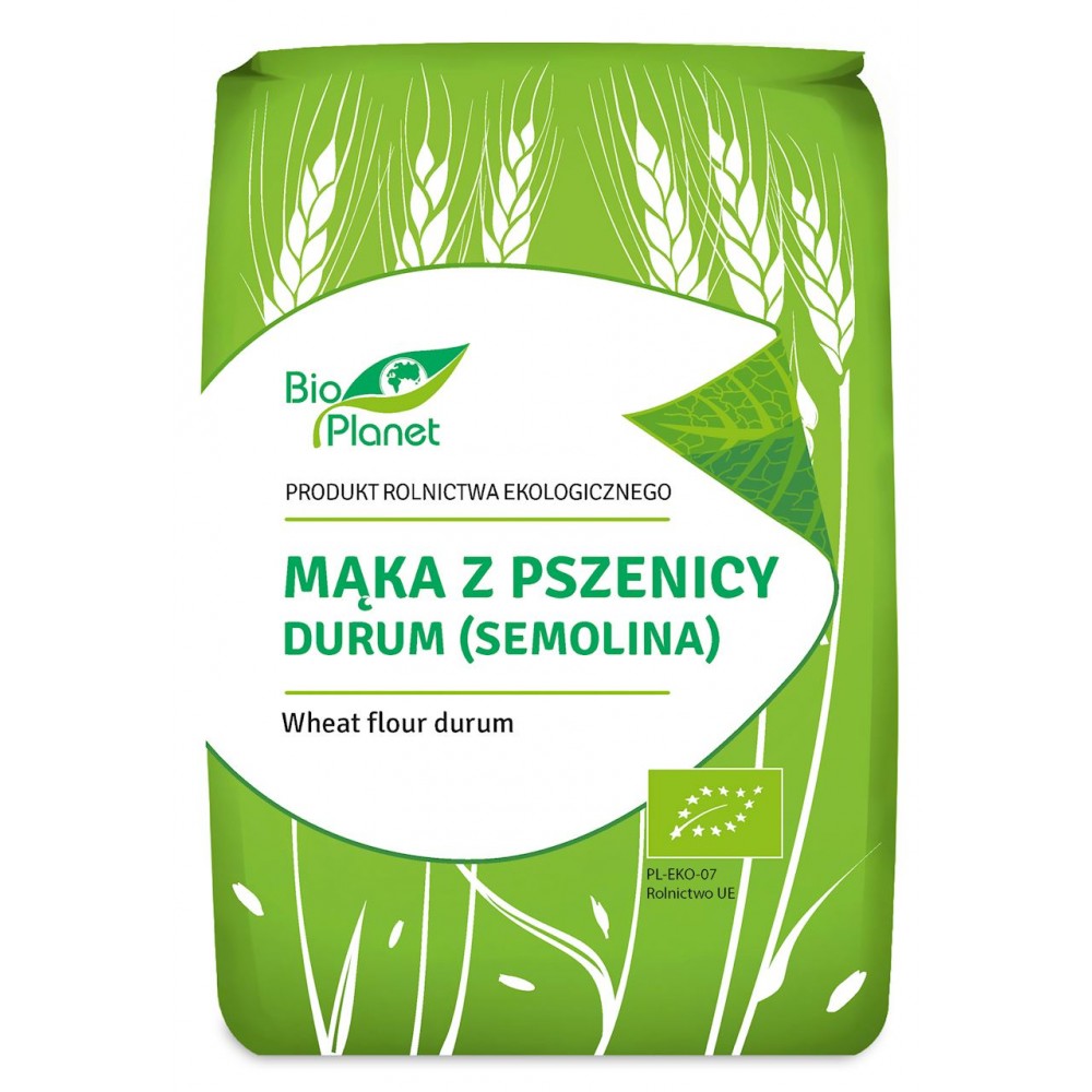 Bio Planet mąka z pszenicy durum (semolina) BIO 1kg