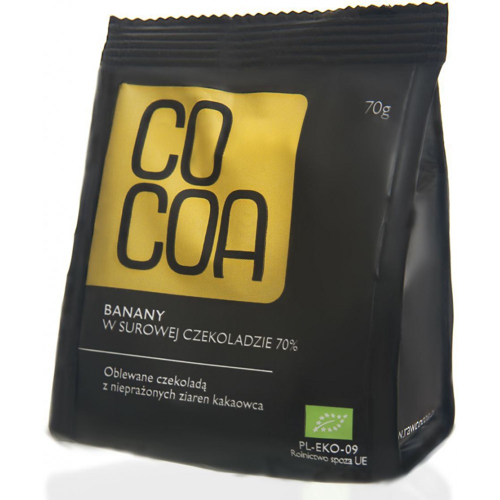 Cocoa banany w surowej czekoladzie BIO 70g