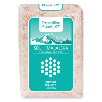 Crystalline Planet sól himalajska różowa drobno mielona 600g