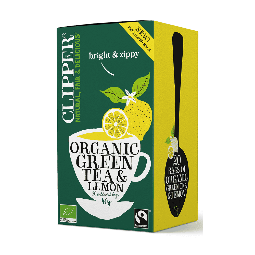Clipper herbata zielona z cytryną BIO fix (20 saszetek)
