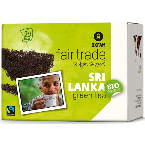 Oxfam herbata zielona ekspresowa fair trade BIO (20 x 1,8g) 36g