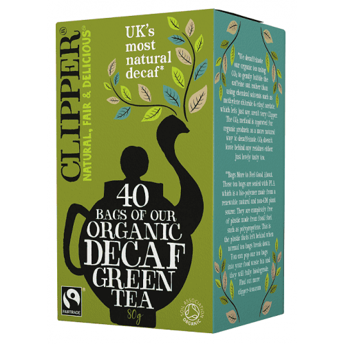 Clipper herbata zielona bezkofeinowa fair trade BIO 80 g (40 x 2g)