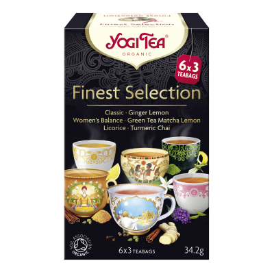 Yogi Tea herbatka ekspresowa finest selection (mix herbatek) BIO (6 x 3 torebki)