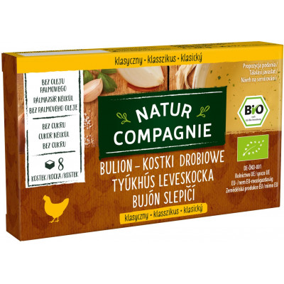 Natur Compagnie bulion - kostki drobiowe bez dodatku cukrów BIO 88g
