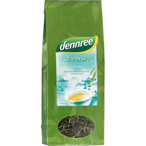 Dennree herbata zielona jaśminowa liściasta BIO 100g