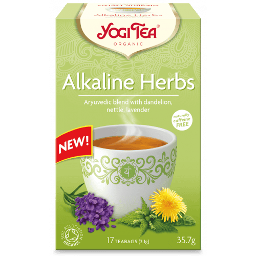 Yogi Tea herbatka zioła alkaliczne (mniszek, porzywa, lawenda) BIO (17 x 2,1 g)