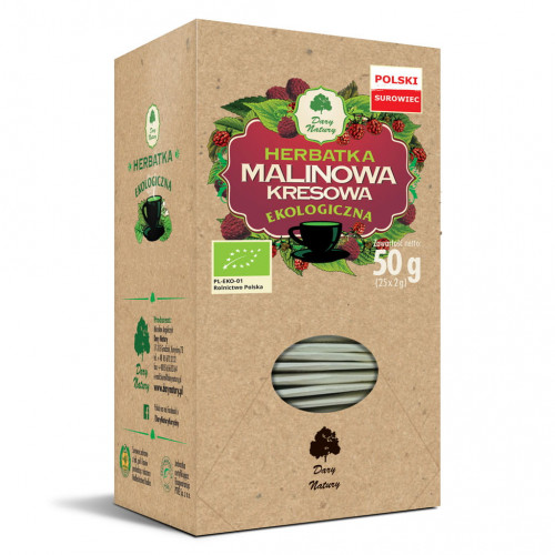 Herbatka Ekologiczna Malinowa Kresowa fix 20x2g