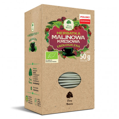 Herbatka Ekologiczna Malinowa Kresowa fix 20x2g